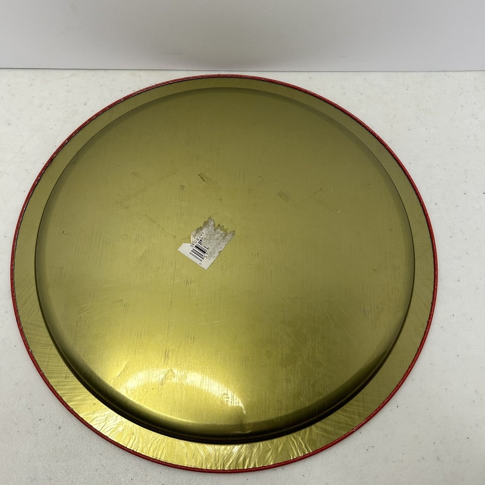 Vintage Style Round‎ Metal Cat Christmas Tray Graphic Print - Picture 4 of 4